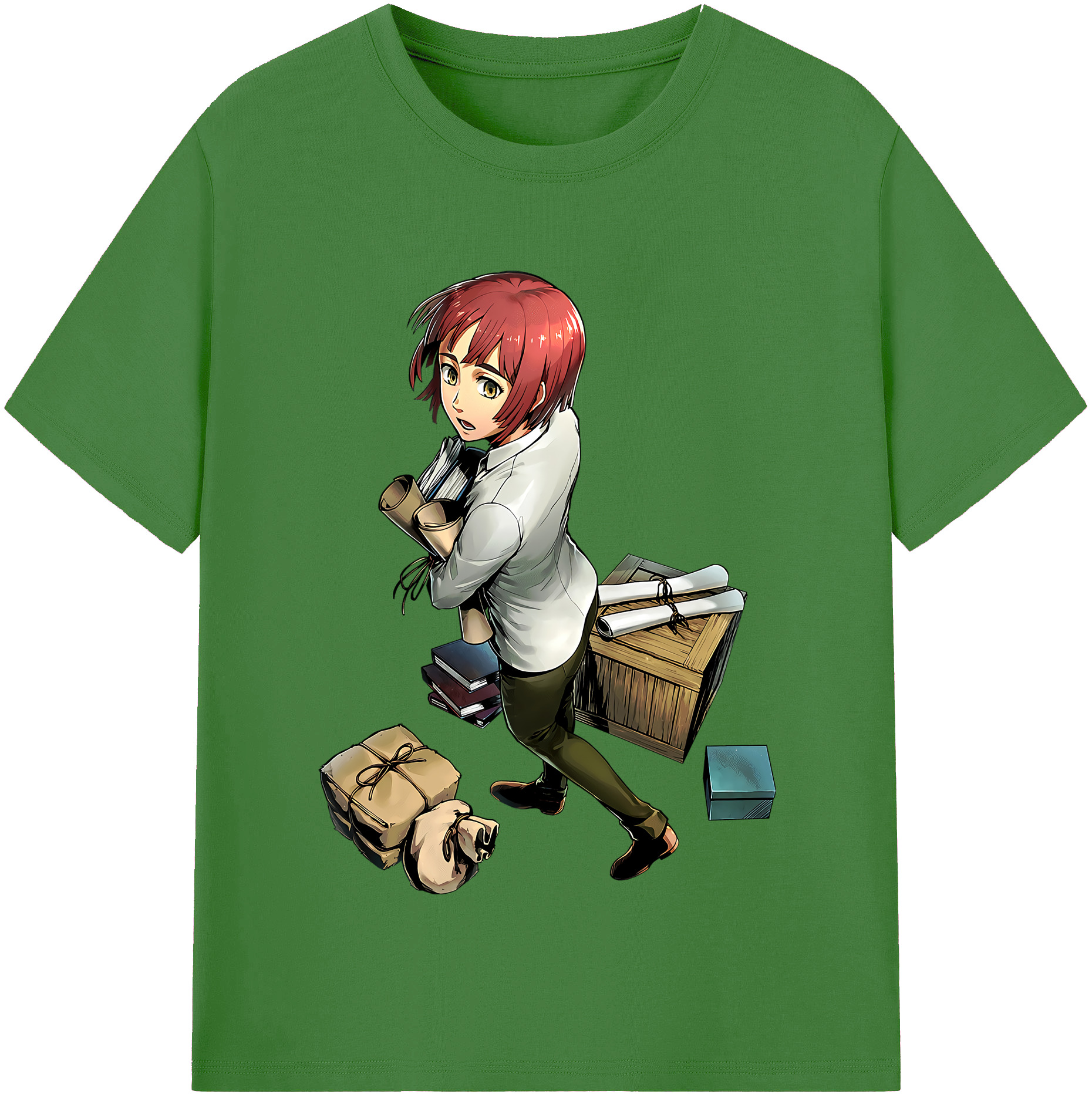 （画像用） 進撃の巨人 Attack on Titan レディースカジュアルプリントTシャツ（綿100％）